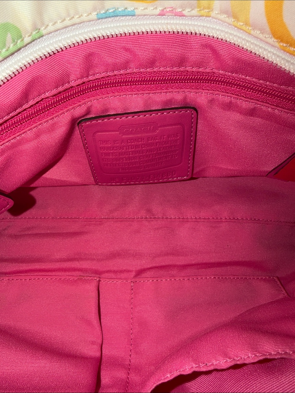 Coach 2010 Y2K Poppy Daisy Multicolor Floral Canvas Tote (full price add DAISY) - Picture 13 of 17